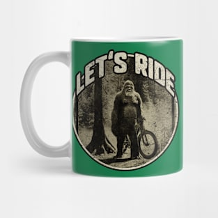 Let's Ride Bigfoot Bike Rider Mug